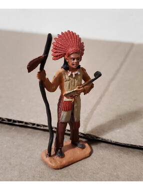 Safari LTD Indian Brave Bow & Arrow Miniature Figure Toy Figurine Cowboy Native